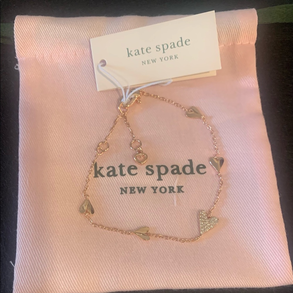 Kate Spade NWT Sweetheart Bracelet Rose Gold